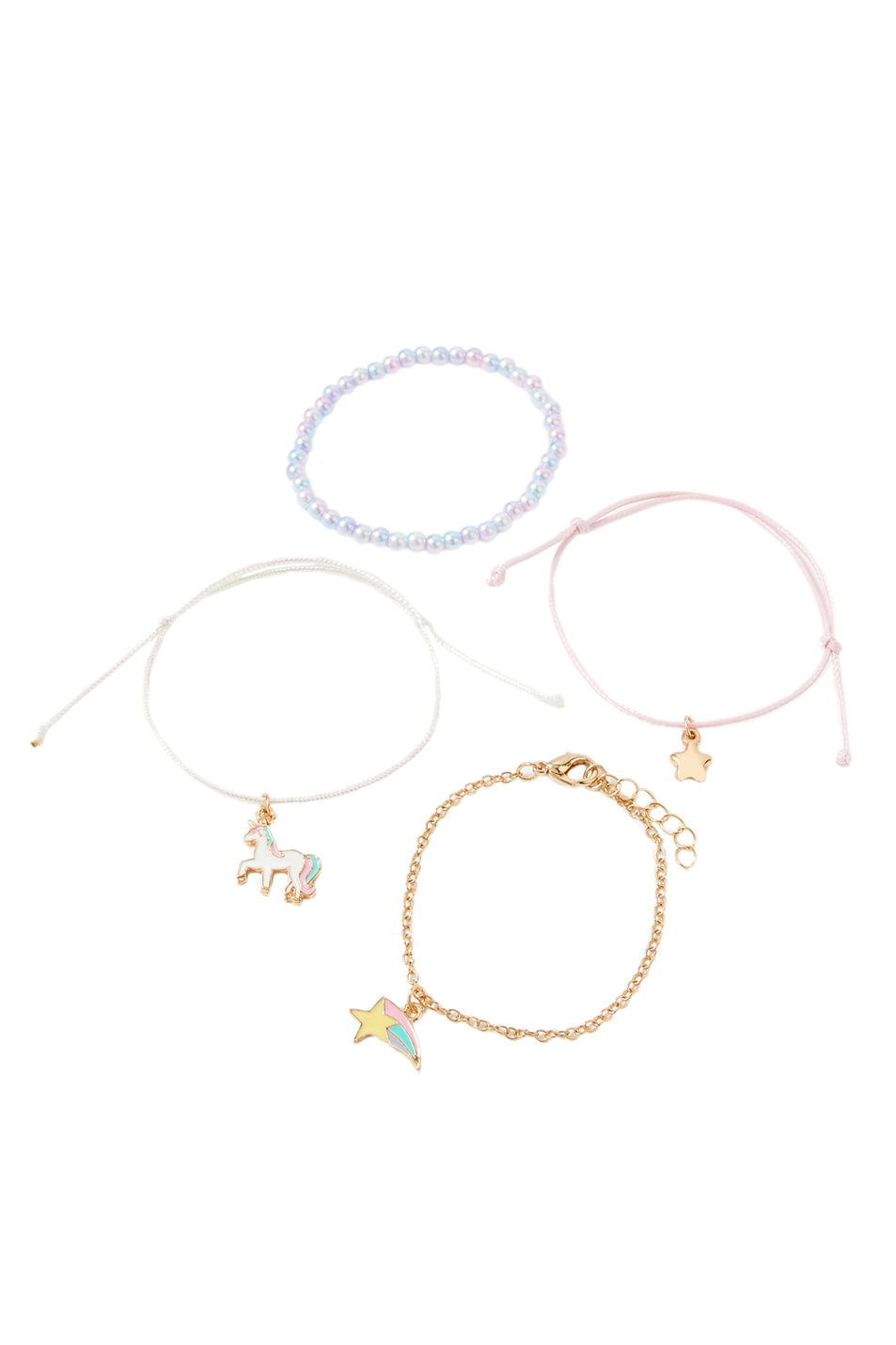 Девочкам Accessorize Набор детских браслетов дружбы с подвесками (цвет ), артикул 283053 | Фото 1