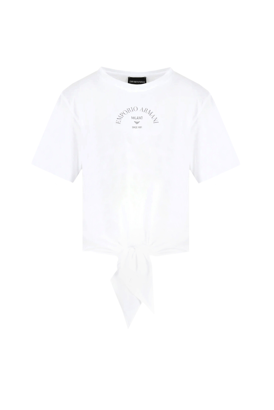 Женский Emporio Armani Футболка из хлопка с логотипом (цвет ), артикул EW000894-AF12567 | Фото 1