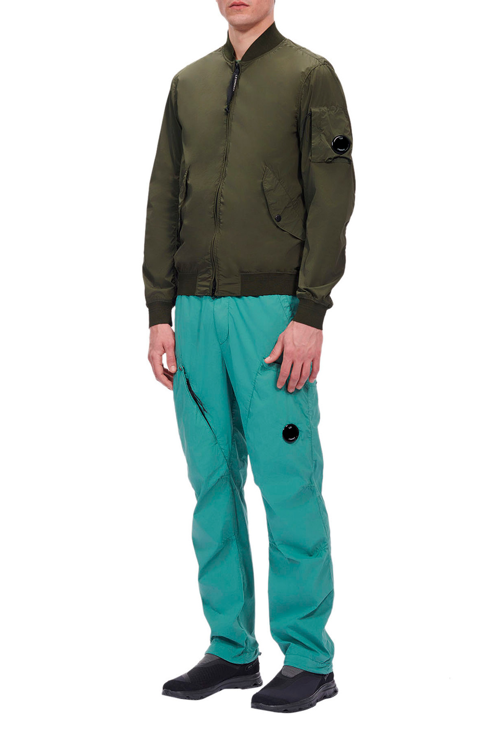 Мужской C.P. Company Куртка-бомбер Nycra-R из водоотталкивающего материала (цвет ), артикул 14CMOW004A005864G | Фото 3