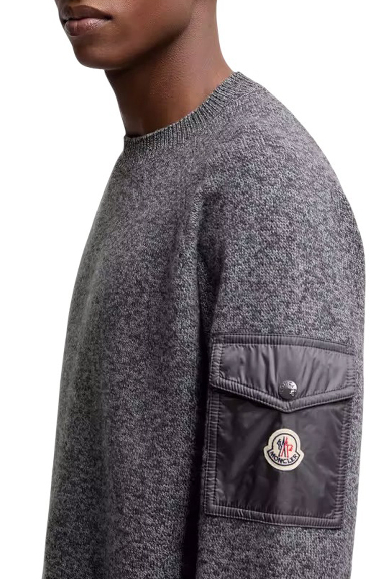 Мужской Moncler Джемпер из шерсти и кашемира (цвет ), артикул K20919C00012-M3550 | Фото 5