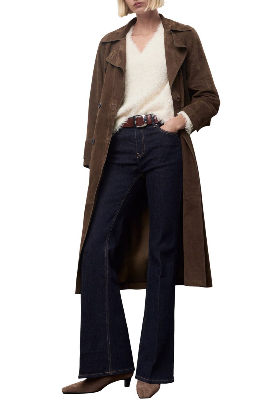 Женский Mango Пуловер ANTONIA с V-образным вырезом (цвет ), артикул 17007820 | Фото 2