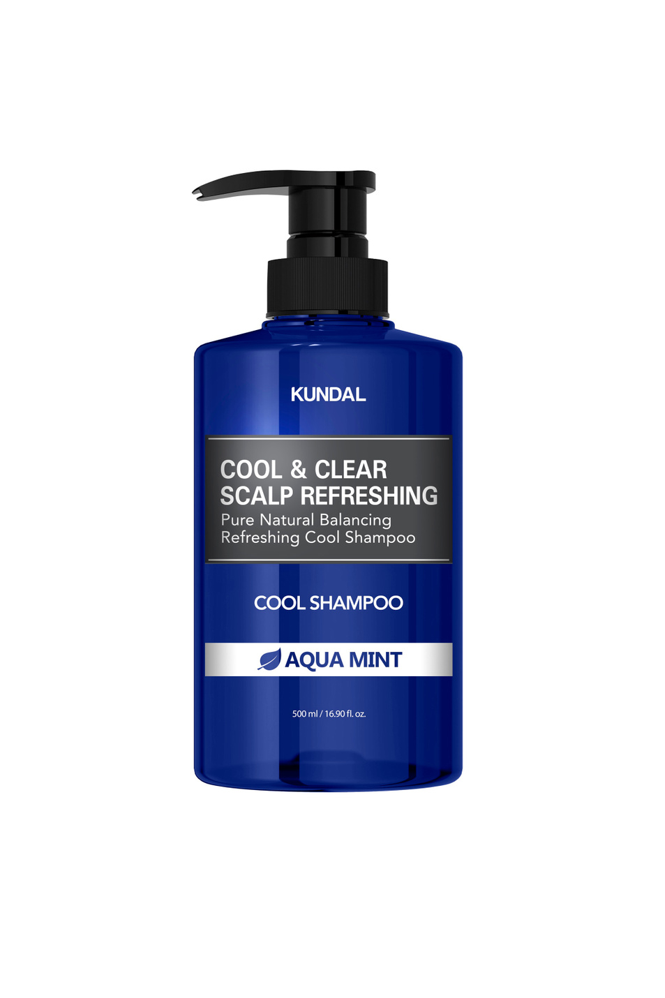Не имеет пола KUNDAL Шампунь с охлаждающим эффектом COOL & CLEAR SCALP REFRESHING Cool Shampoo AQUA MINT, 500 мл (цвет ), артикул K8809693253265 | Фото 1