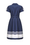 Moschino Платье с пышной юбкой и поясом (Синий цвет), артикул A0417-1140 | Фото 2