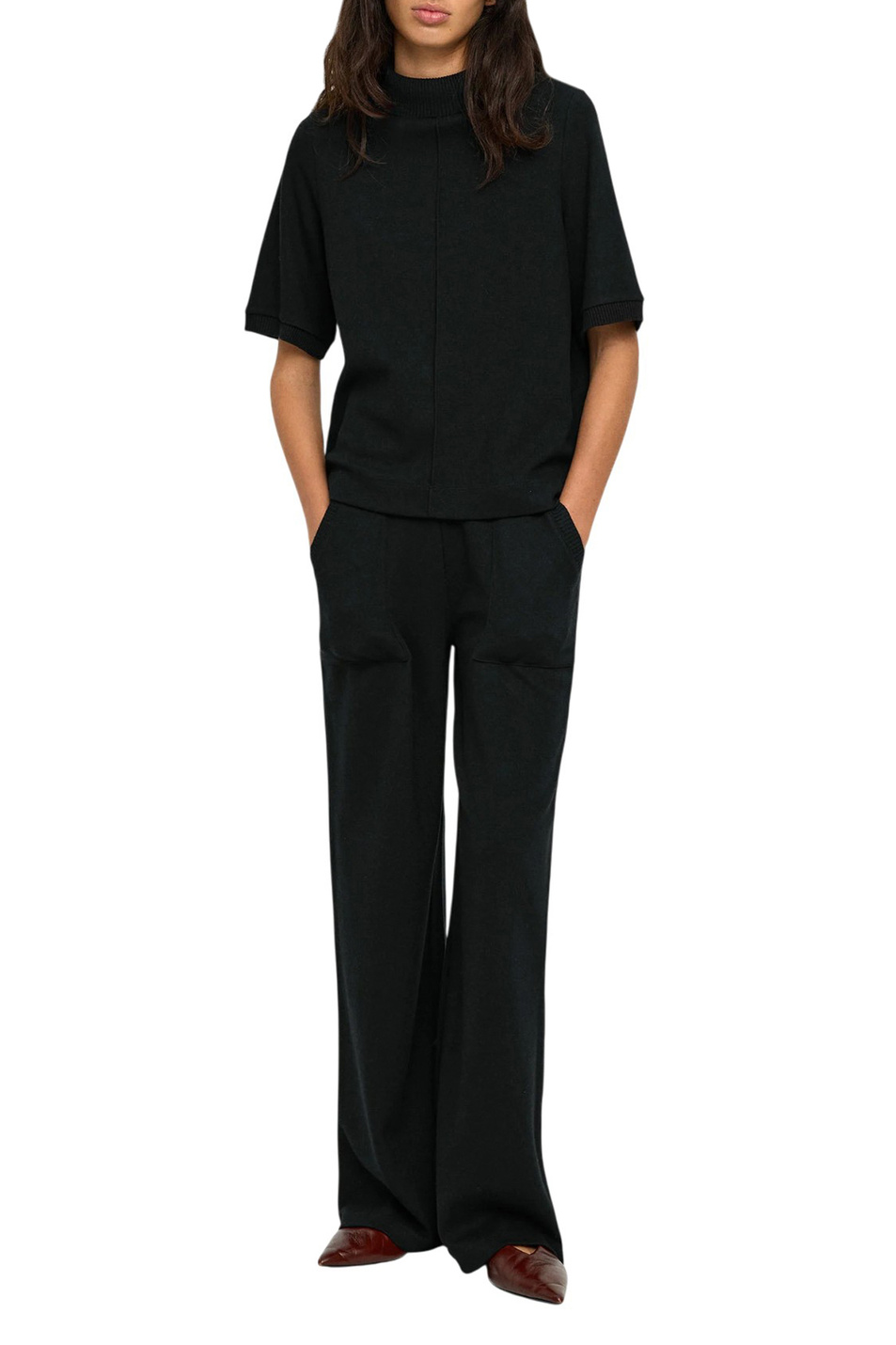 Брюки из смесового хлопка|Основной цвет:Черный Женский Parfois Брюки из смесового хлопка (цвет ), артикул 240327 | Фото 2