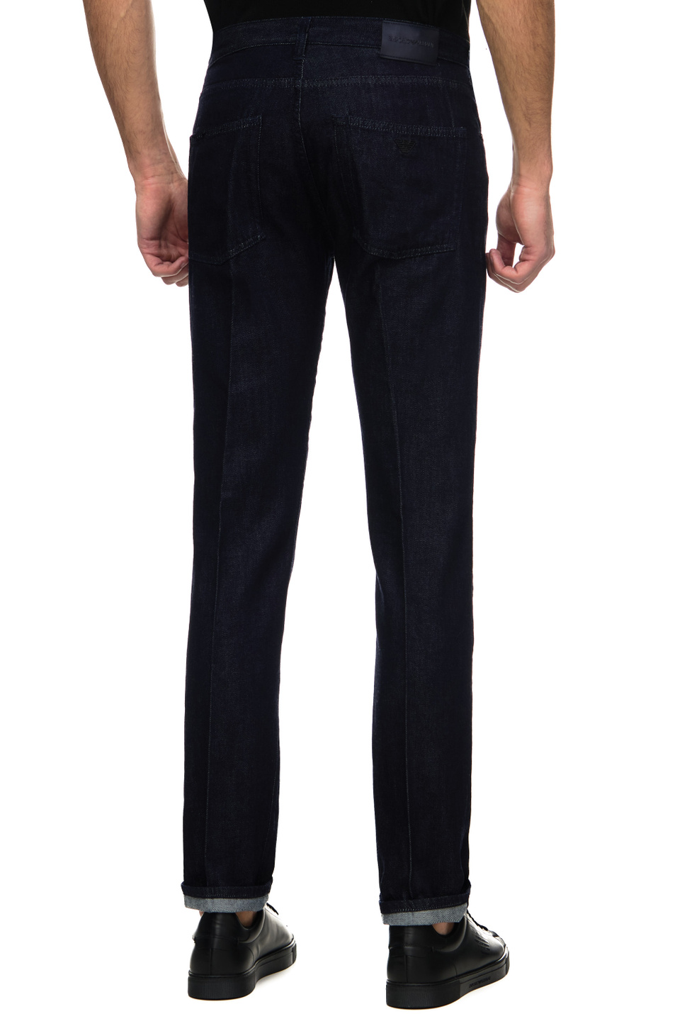 Мужской Emporio Armani Джинсы из хлопка и шерсти (цвет ), артикул 6L1J45-1DLDZ | Фото 4