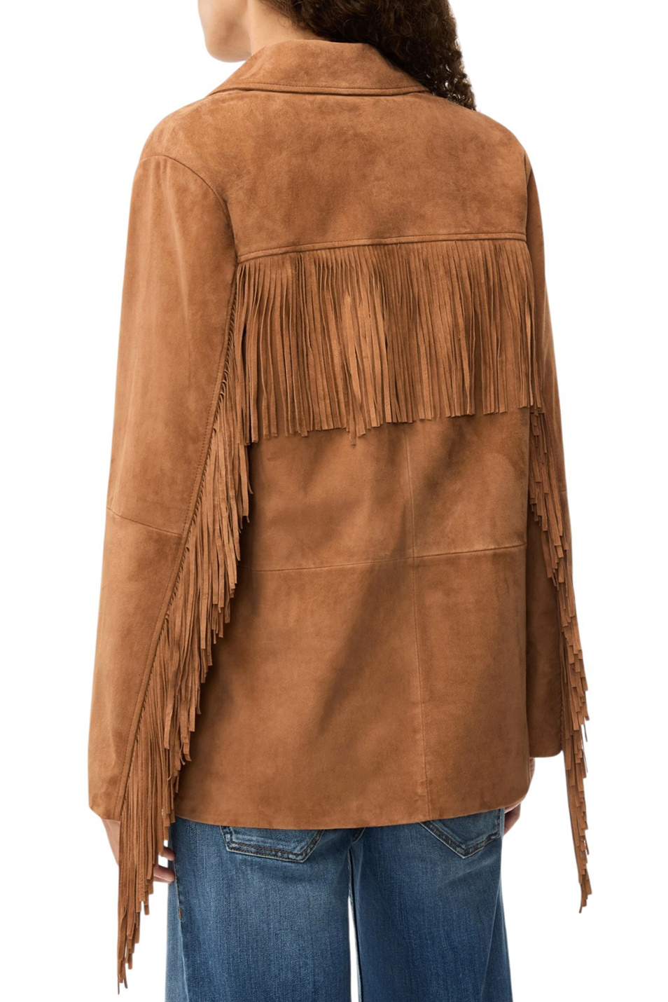 Женский iBLUES Куртка IBLAFONE из натуральной замши (цвет ), артикул 2617441021 | Фото 4