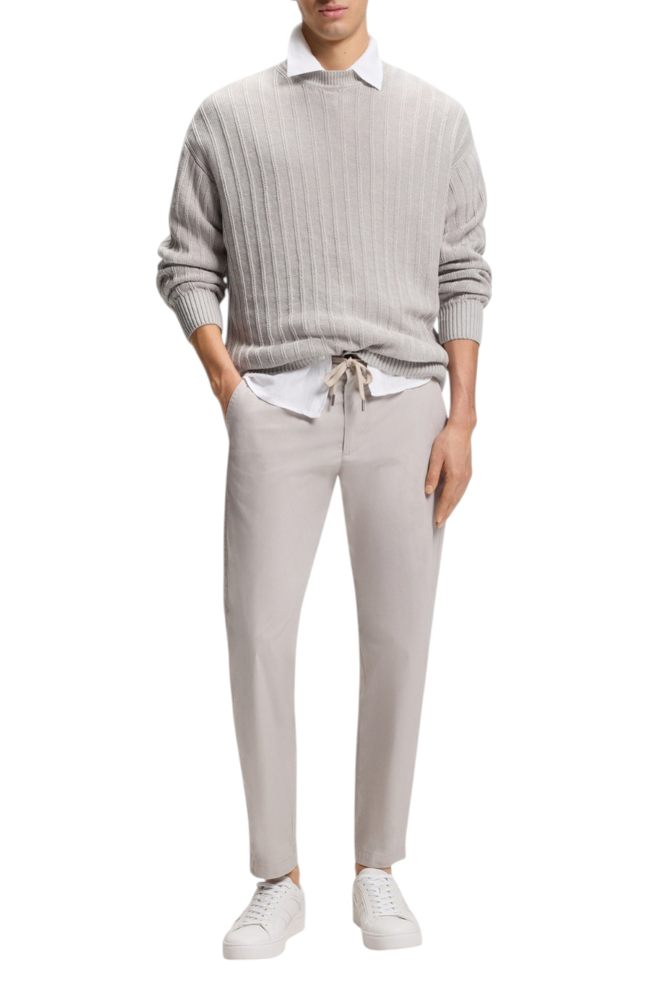 Мужской BOSS Джемпер Kawaii из хлопка и льна (цвет ), артикул 50558720 | Фото 2