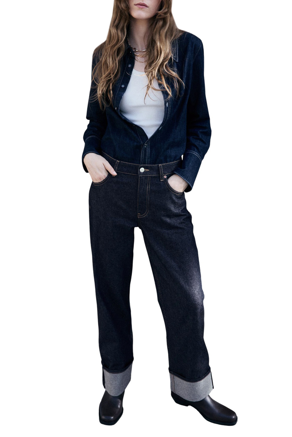 Женский Mango Джинсы MINA прямого кроя (цвет ), артикул 17049118 | Фото 2