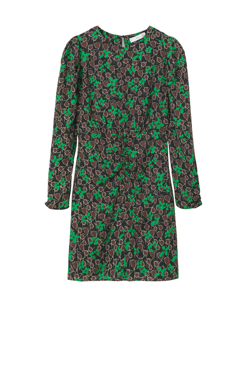 Платье FLOA с цветочным принтом|Основной цвет:Зеленый|Артикул:17027754 | Фото 1