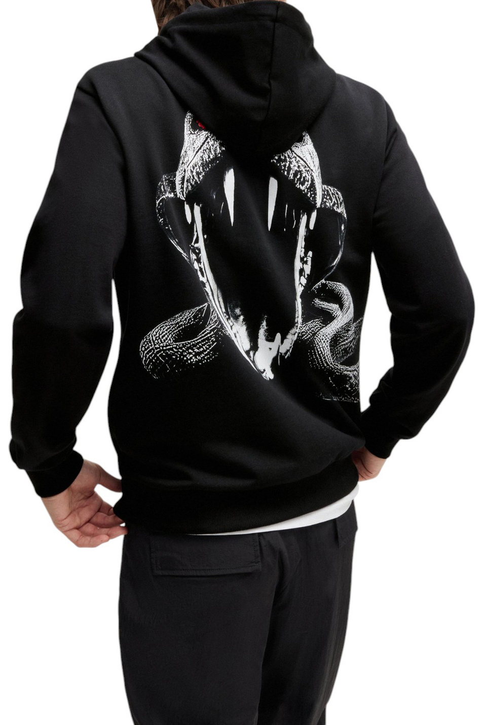 Мужской HUGO Худи Dueleyo из натурального хлопка (цвет ), артикул 50530580 | Фото 4