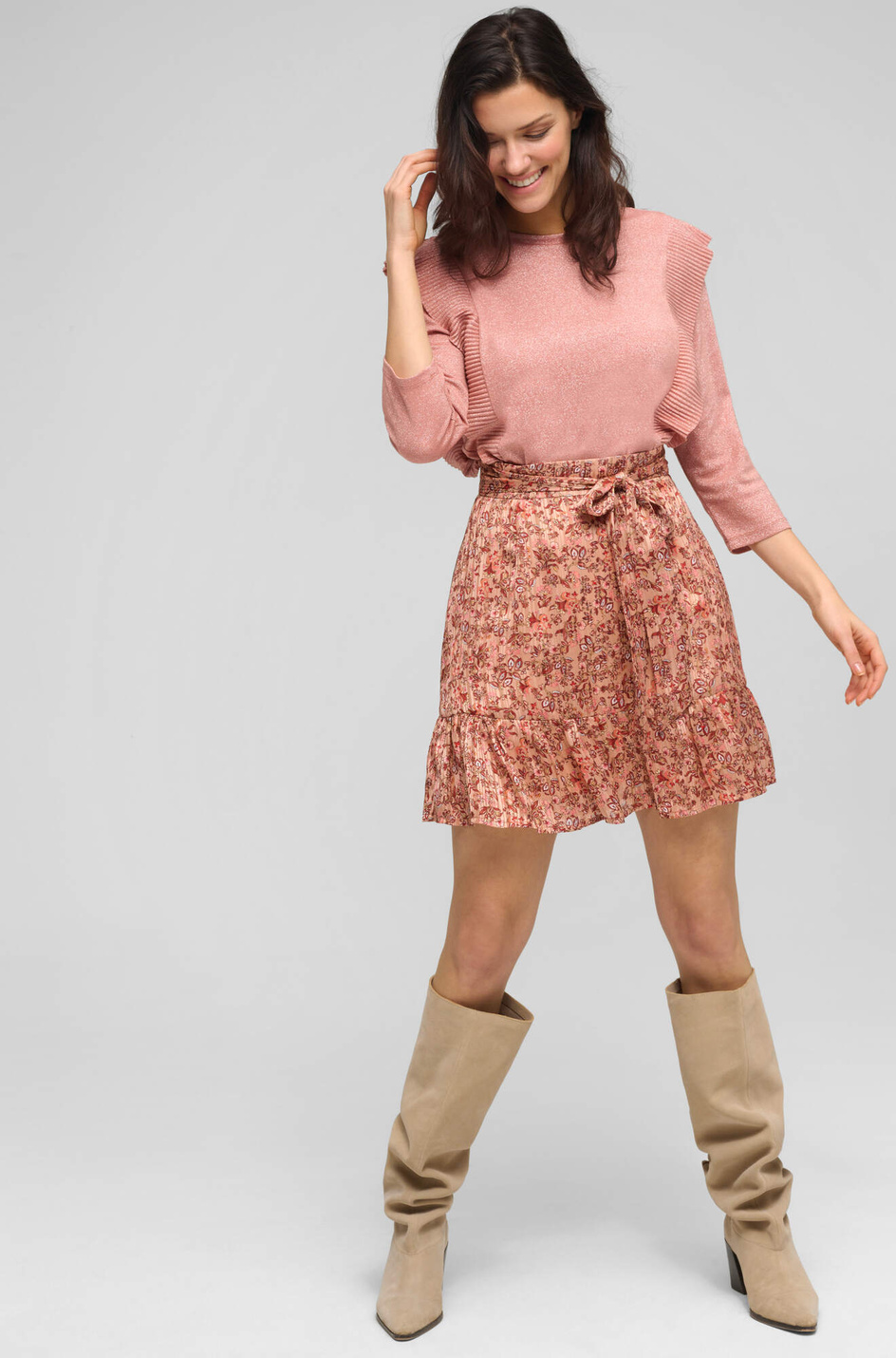 Женский Orsay Мини-юбка с цветочным рисунком (цвет ), артикул 724310 | Фото 3