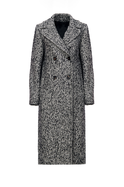 Двубортное пальто ABATE из смесовой шерсти|Основной цвет:Серый|Артикул:90162423 | Фото 1