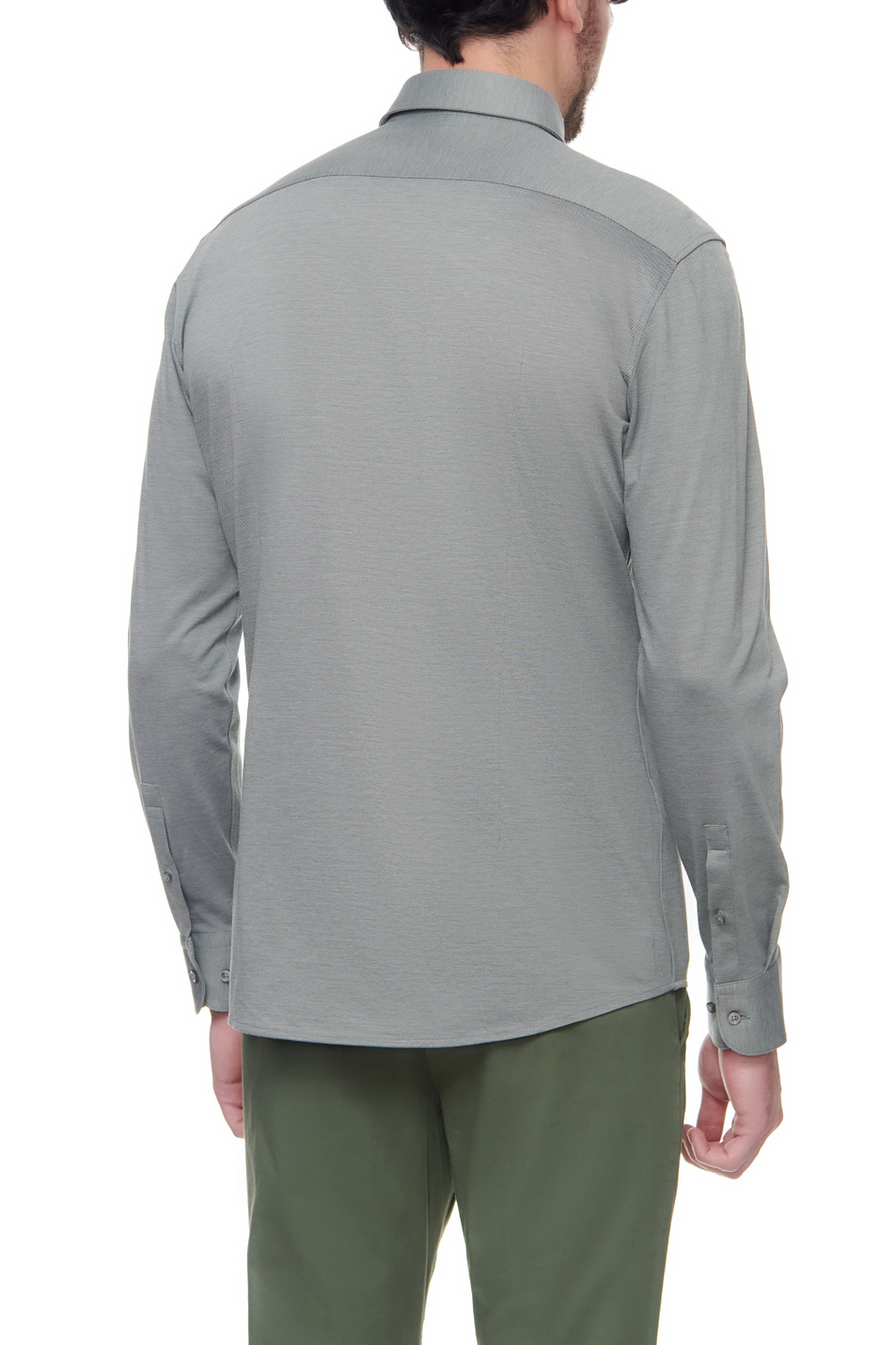 BOSS Трикотажная рубашка из натурального хлопка (цвет ), артикул 50465045 | Фото 4