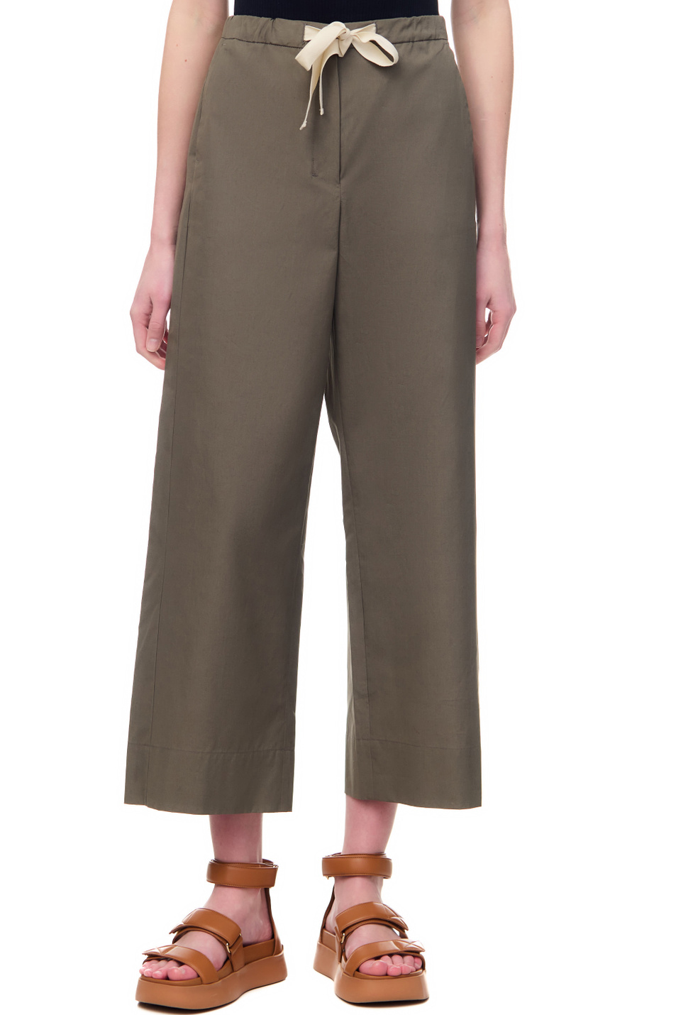 Женский Max Mara Брюки ARGENTO из натурального хлопка (цвет ), артикул 2391311632 | Фото 4