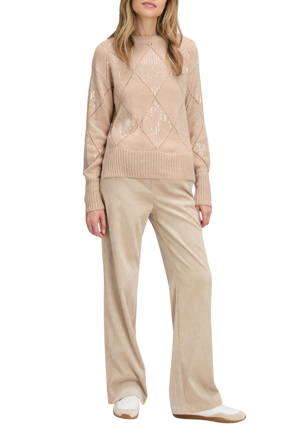 Брюки с эластичным поясом|Основной цвет:Бежевый Женский Betty Barclay Брюки с эластичным поясом (цвет ), артикул 6104/1663 | Фото 3