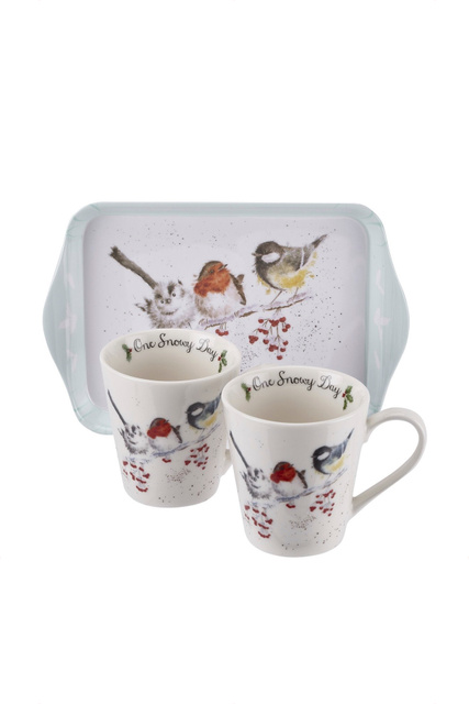 Набор чайный "Птицы", 3 предмета|Основной цвет:Мультиколор|Артикул:X0011658930 | Фото 1