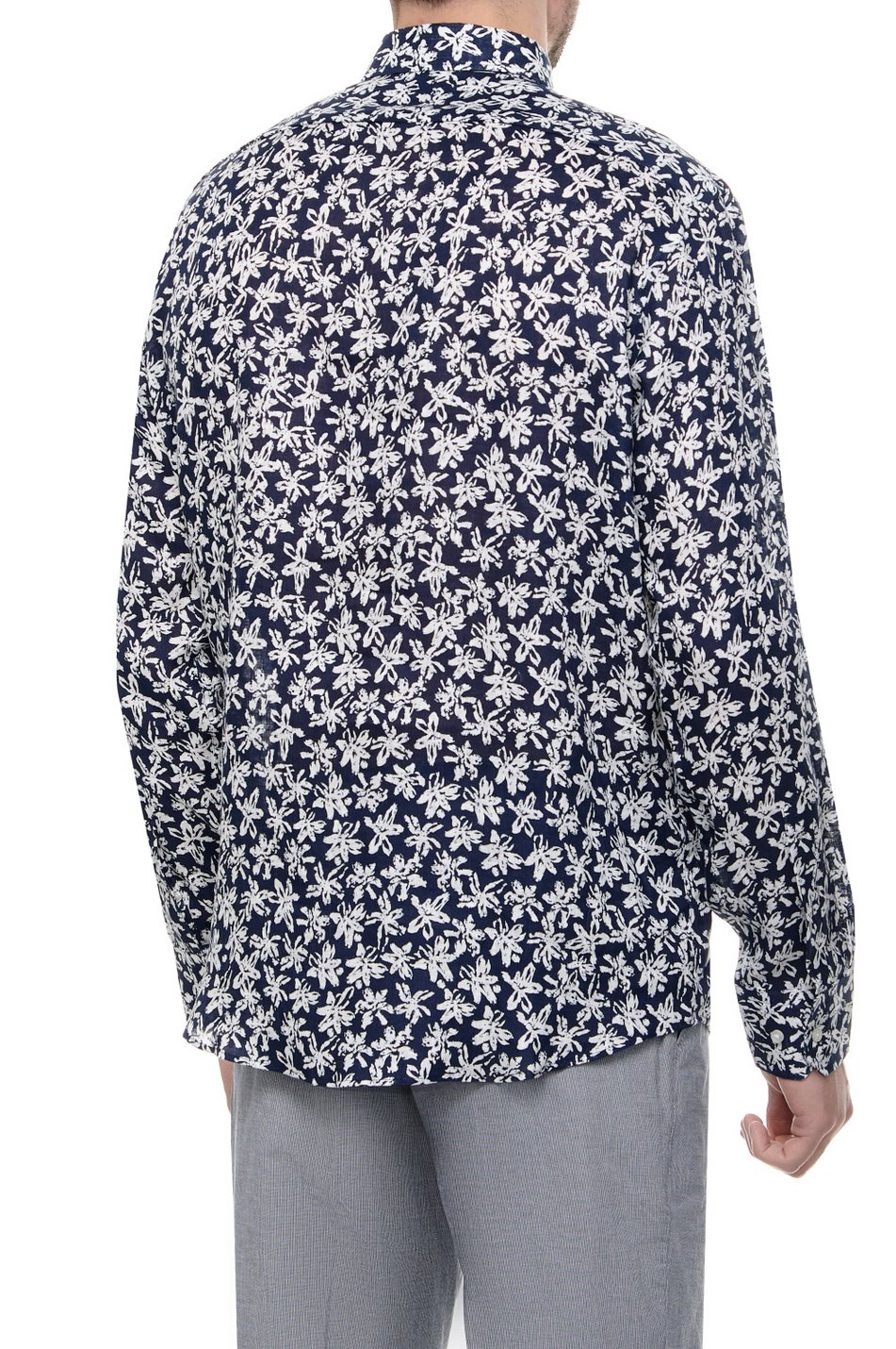 Мужской BOSS Рубашка из чистого льна с принтом (цвет ), артикул 50514898 | Фото 4
