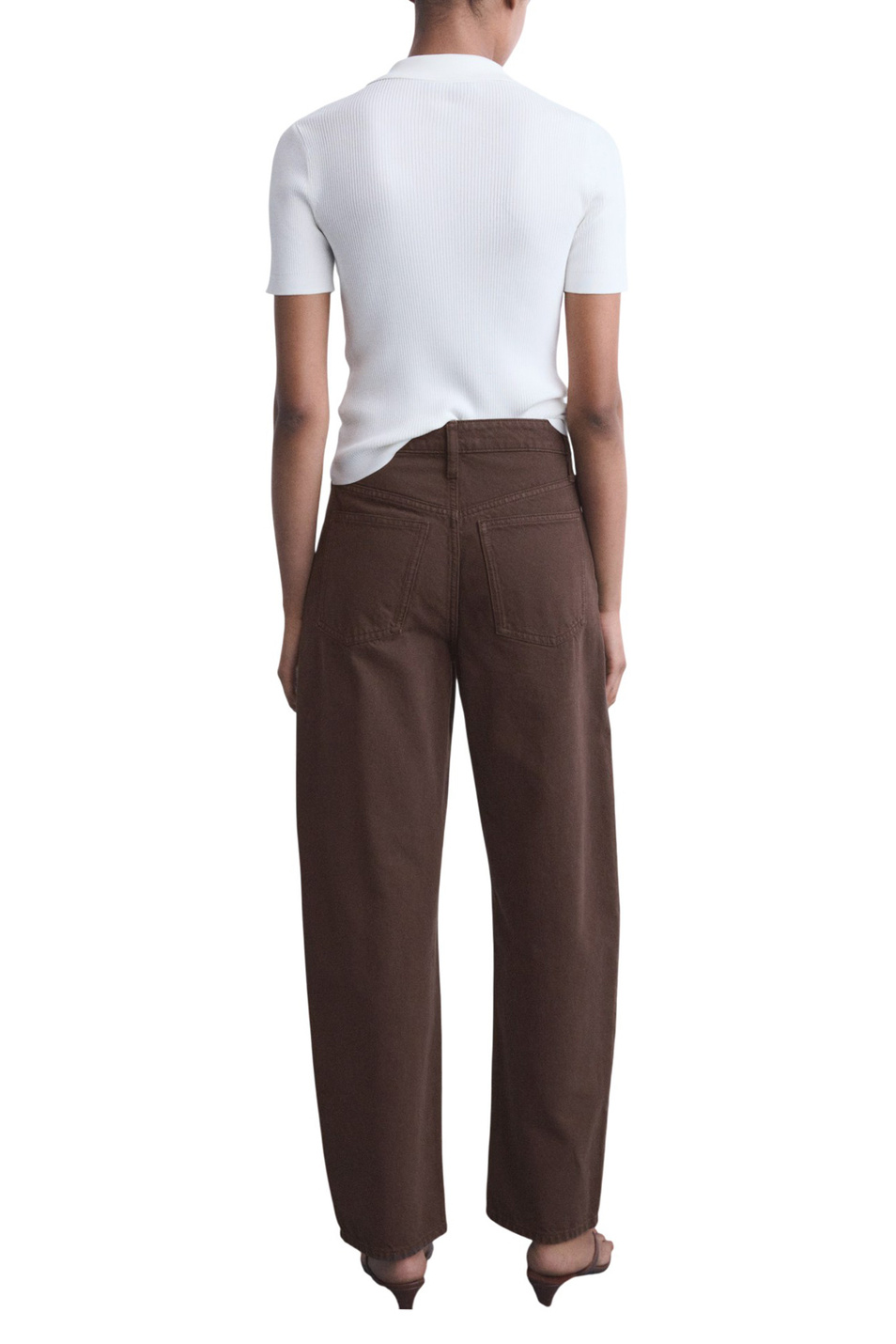 Женский Mango Джинсы BET с высокой талией (цвет ), артикул 17094091 | Фото 4