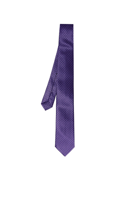 Галстук из чистого шелка|Основной цвет:Фиолетовый|Артикул:CH-21030 | Фото 1