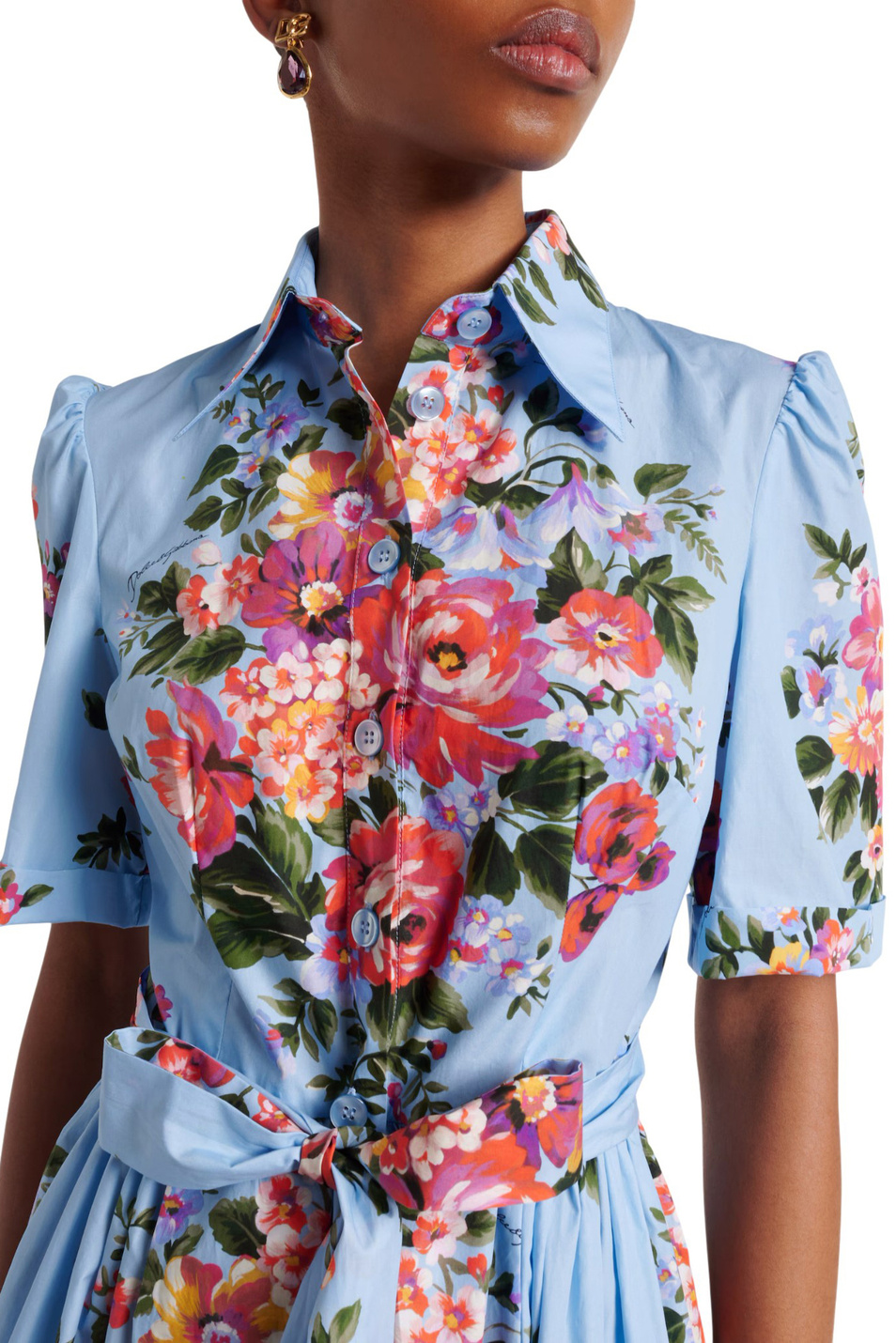 Женский Dolce & Gabbana Платье из хлопка (цвет ), артикул F6JFNT-HS5UU | Фото 4