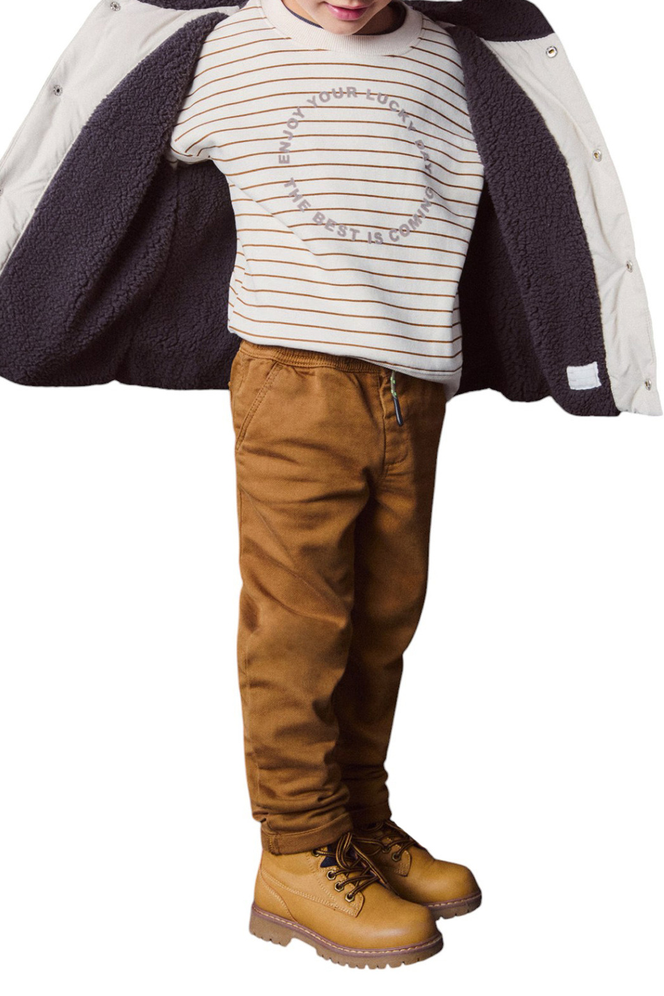Малышам мальчикам Mango Kids Брюки PUIGMAL из эластичного хлопка (цвет ), артикул 77007933 | Фото 3