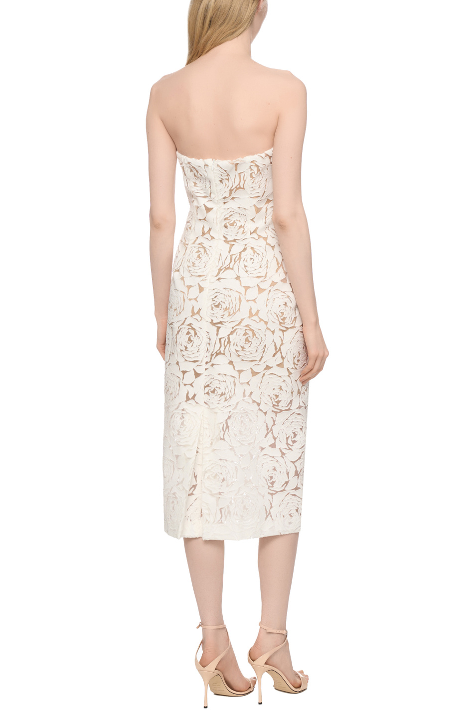 Женский ERMANNO SCERVINO Платье с цветочным кружевом (цвет ), артикул D462Q750QMV | Фото 4