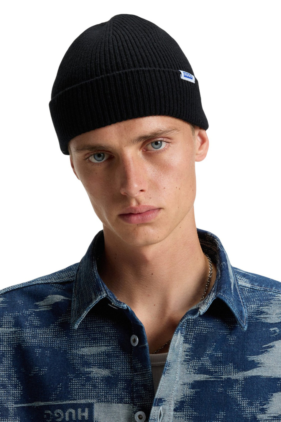 Мужской HUGO Шапка Xiav из смесовой шерсти (цвет ), артикул 50551371 | Фото 3