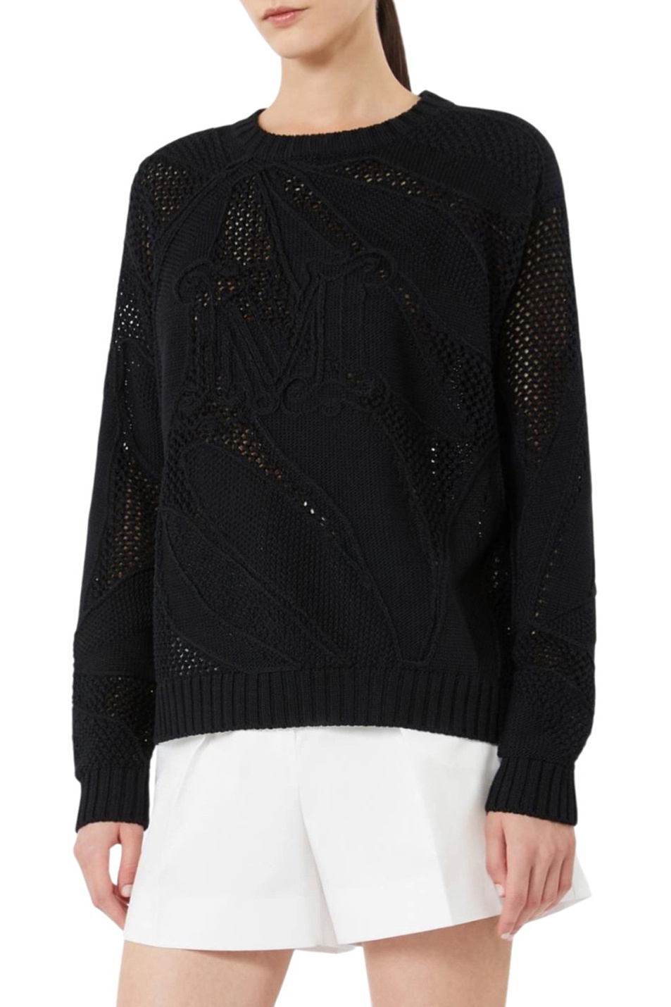 Женский Max Mara Джемпер SALVO из хлопка (цвет ), артикул 2611361112 | Фото 3