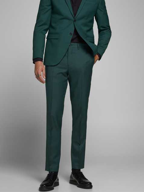 Jack & Jones Зауженные костюмные брюки (Зеленый цвет), артикул 12141112 | Фото 3
