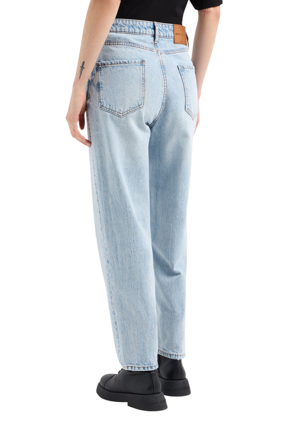 Женский Armani Exchange Джинсы из смесового хлопка (цвет ), артикул XW000128-AF12860 | Фото 4