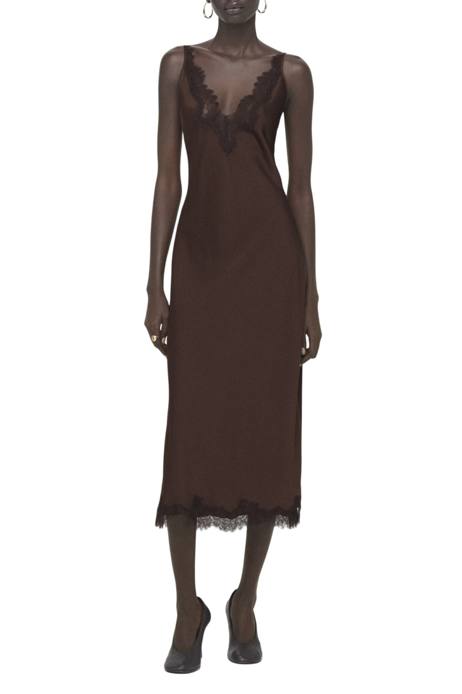 Женский Mango Платье SILVER с кружевом (цвет ), артикул 27091533 | Фото 2