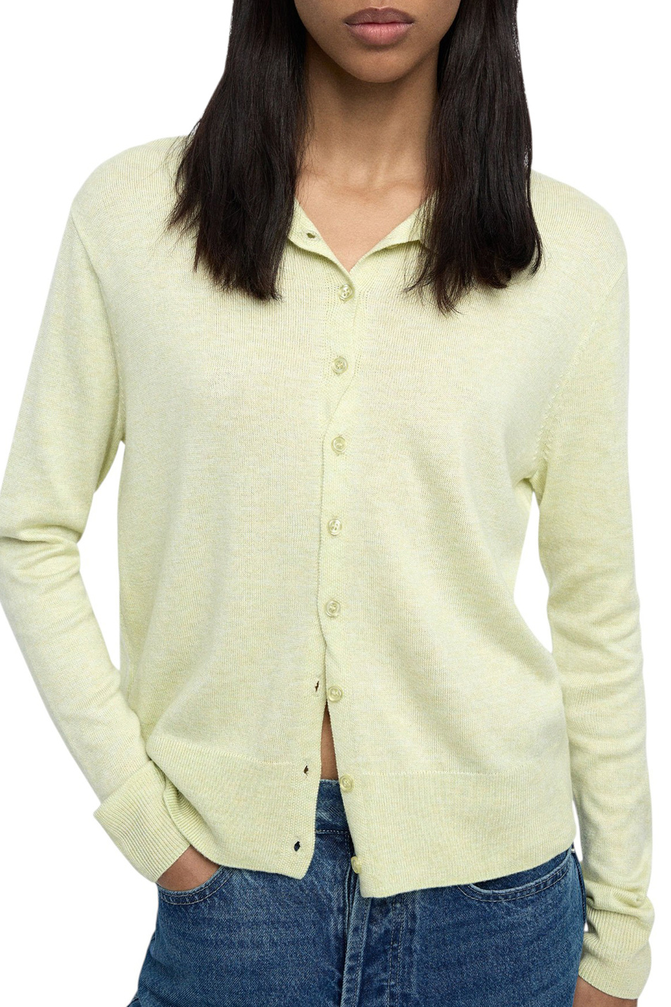 Кардиган с высоким воротником|Основной цвет:Мятный Женский Parfois Кардиган с высоким воротником (цвет ), артикул 237951 | Фото 3