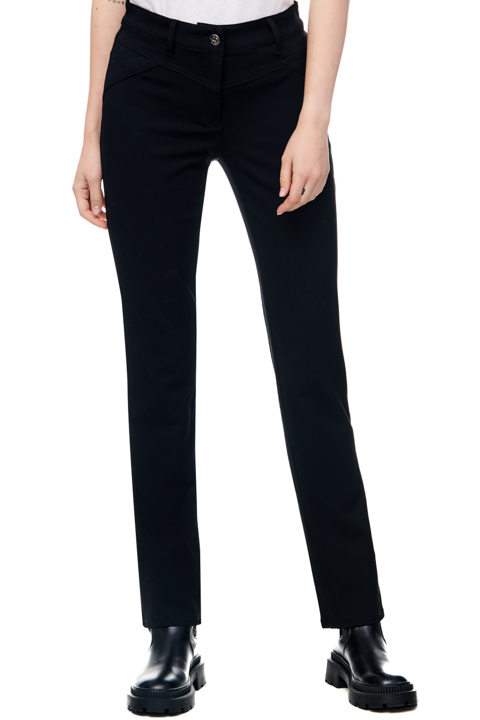 Женский Gerry Weber Однотонные прямые брюки (цвет ), артикул 722116-67905-Straight Fit | Фото 4