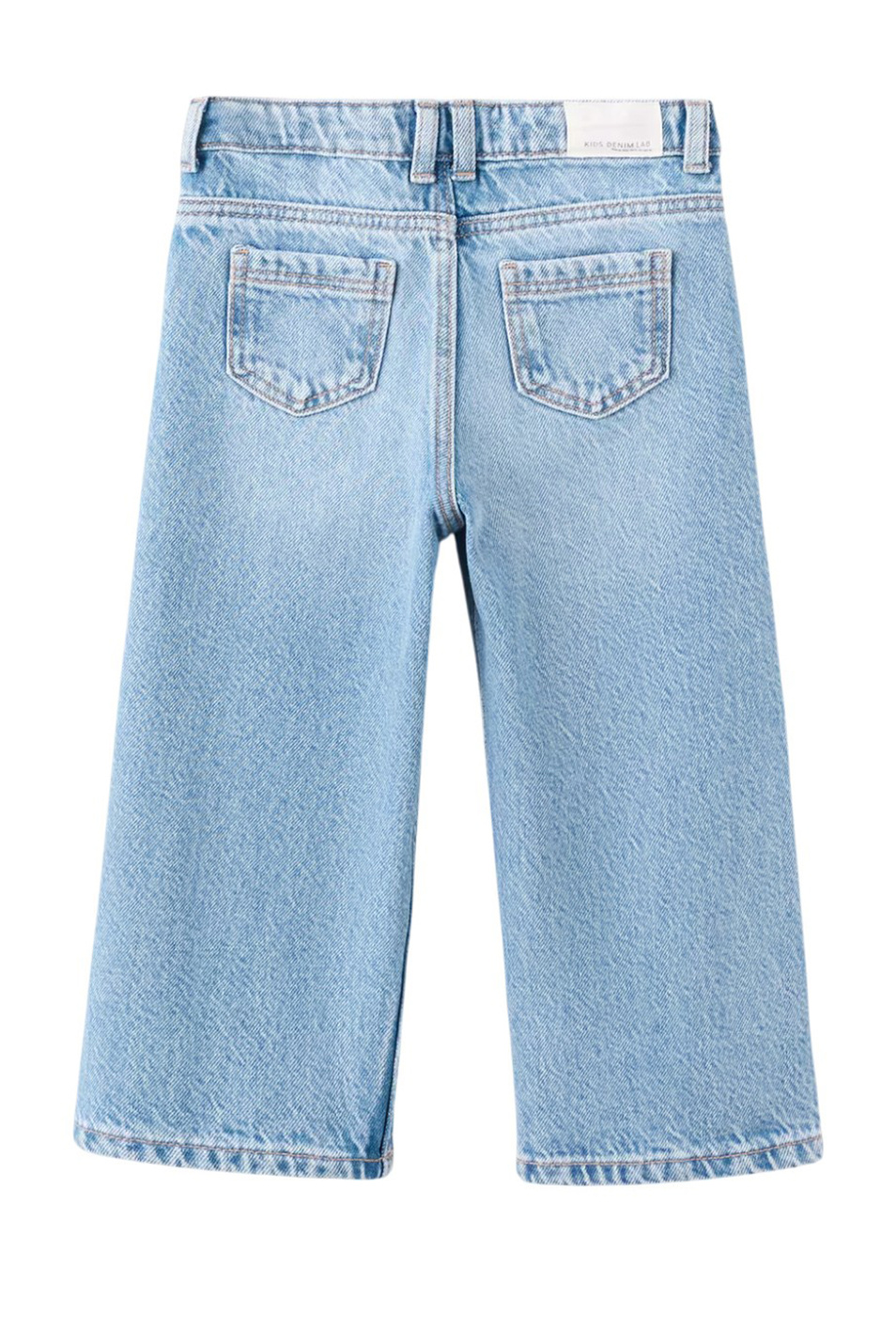 Девочкам Mango Kids Джинсы WIDE из хлопка (цвет ), артикул 27042888 | Фото 2