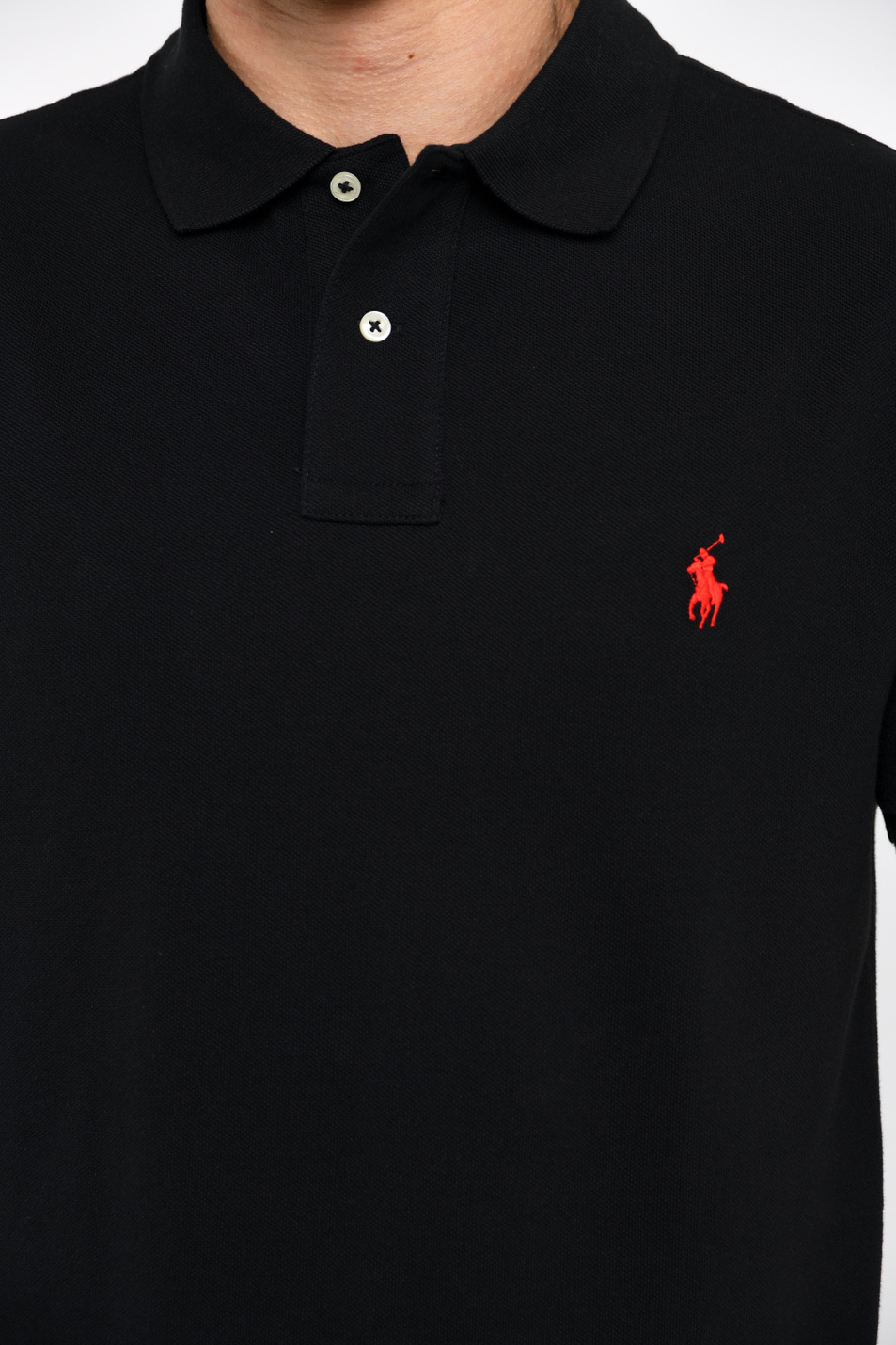 Мужской Polo Ralph Lauren Футболка поло из натурального хлопка с логотипом (цвет ), артикул 710795080006 | Фото 4