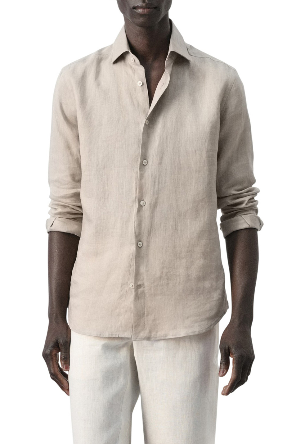 Мужской Mango Man Рубашка TUCAN из льна (цвет ), артикул 27095947 | Фото 3