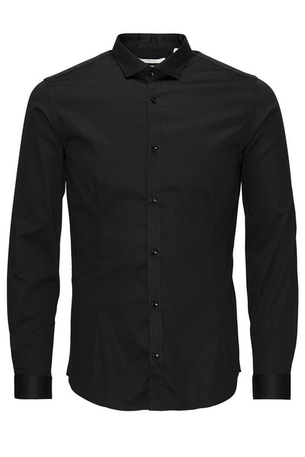 Супероблегающая рубашка PARMA|Основной цвет:Черный|Артикул:12097662 | Фото 2