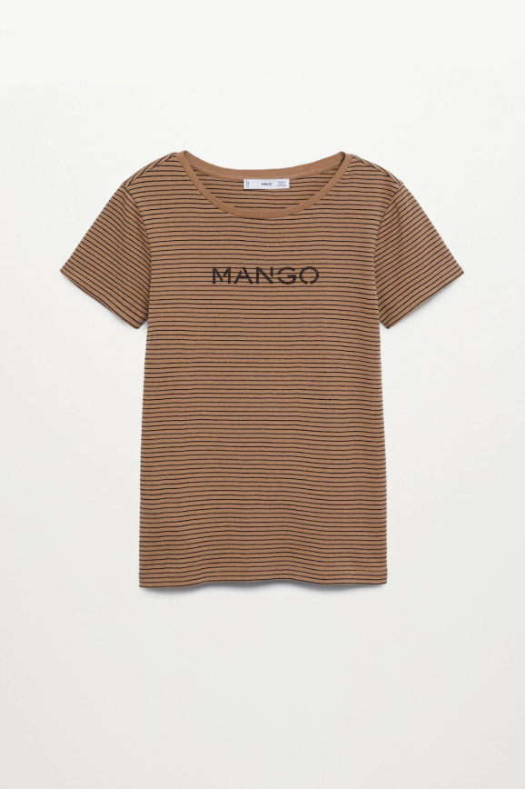 Женский Mango Футболка PSMANGO из органического хлопка с логотипом (цвет ), артикул 87000557 | Фото 1