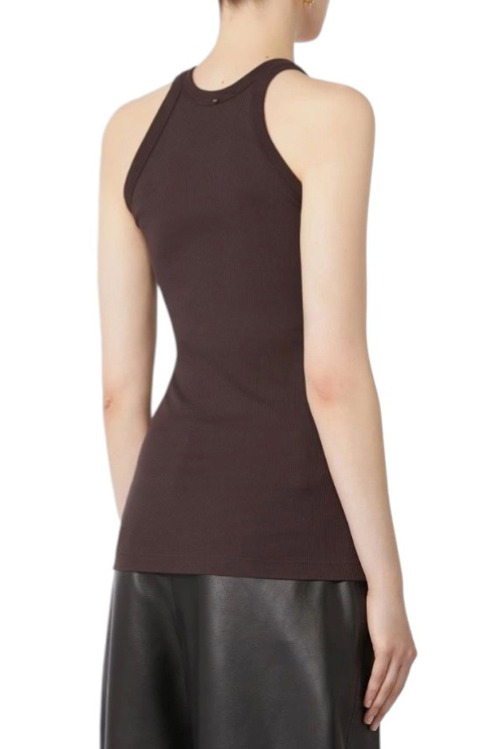 Женский Sportmax Топ CACCIA из эластичного хлопка (цвет ), артикул 2522946041 | Фото 4