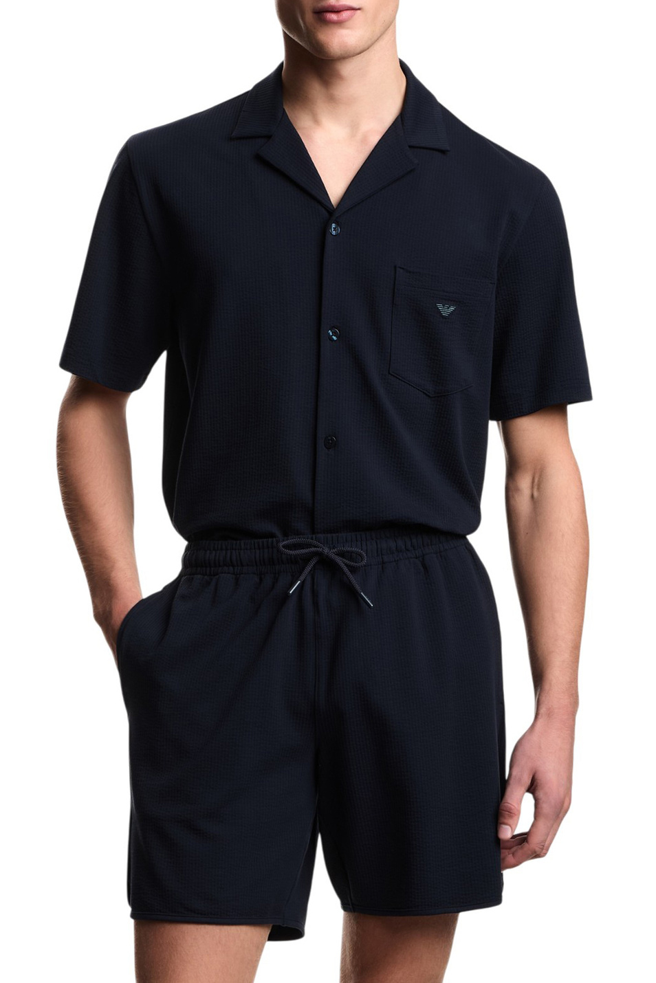 Мужской Emporio Armani Шорты из эластичного хлопка (цвет ), артикул EM000631-AF19062 | Фото 2