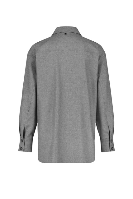 Рубашка свободного кроя|Основной цвет:Серый|Артикул:560331-66526 | Фото 2