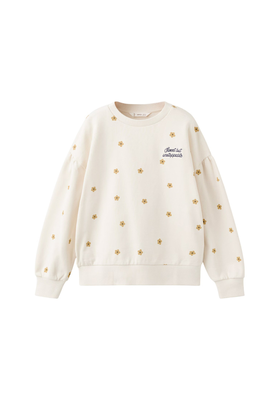 Девочкам Mango Kids Свитшот SWEET из хлопка (цвет ), артикул 27064407 | Фото 1