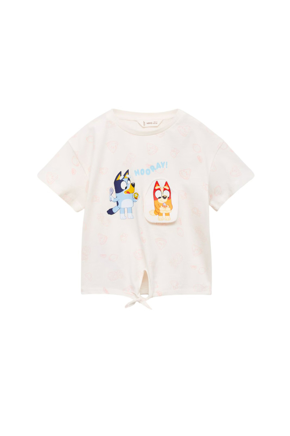 Девочкам Mango Kids Футболка BLUKIWI с принтом (цвет ), артикул 17061191 | Фото 1