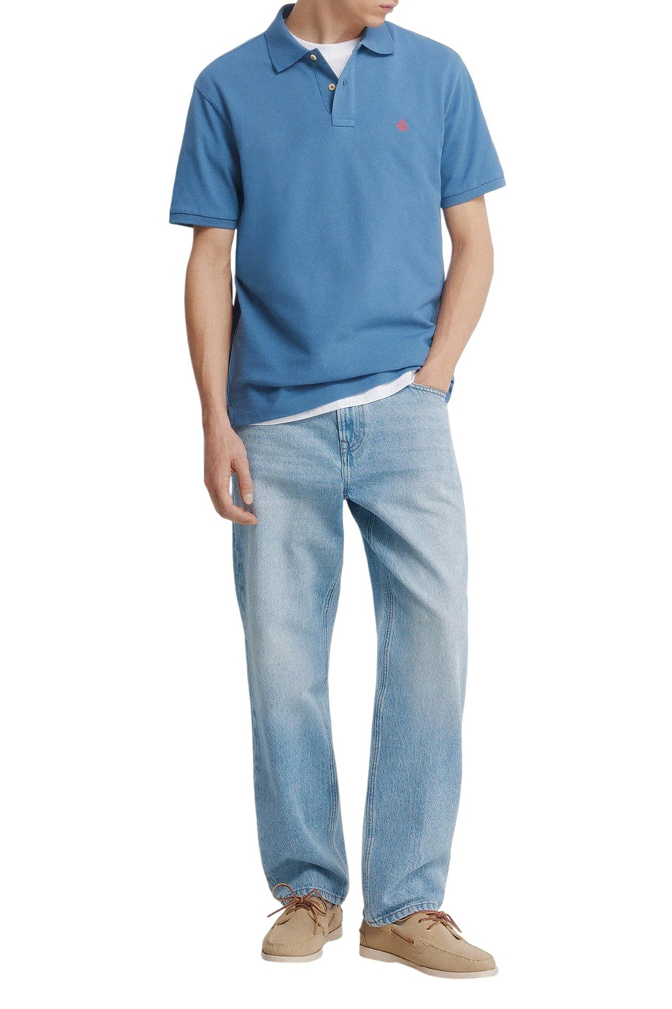 Мужской Springfield Поло из хлопка (цвет ), артикул 8551105 | Фото 2