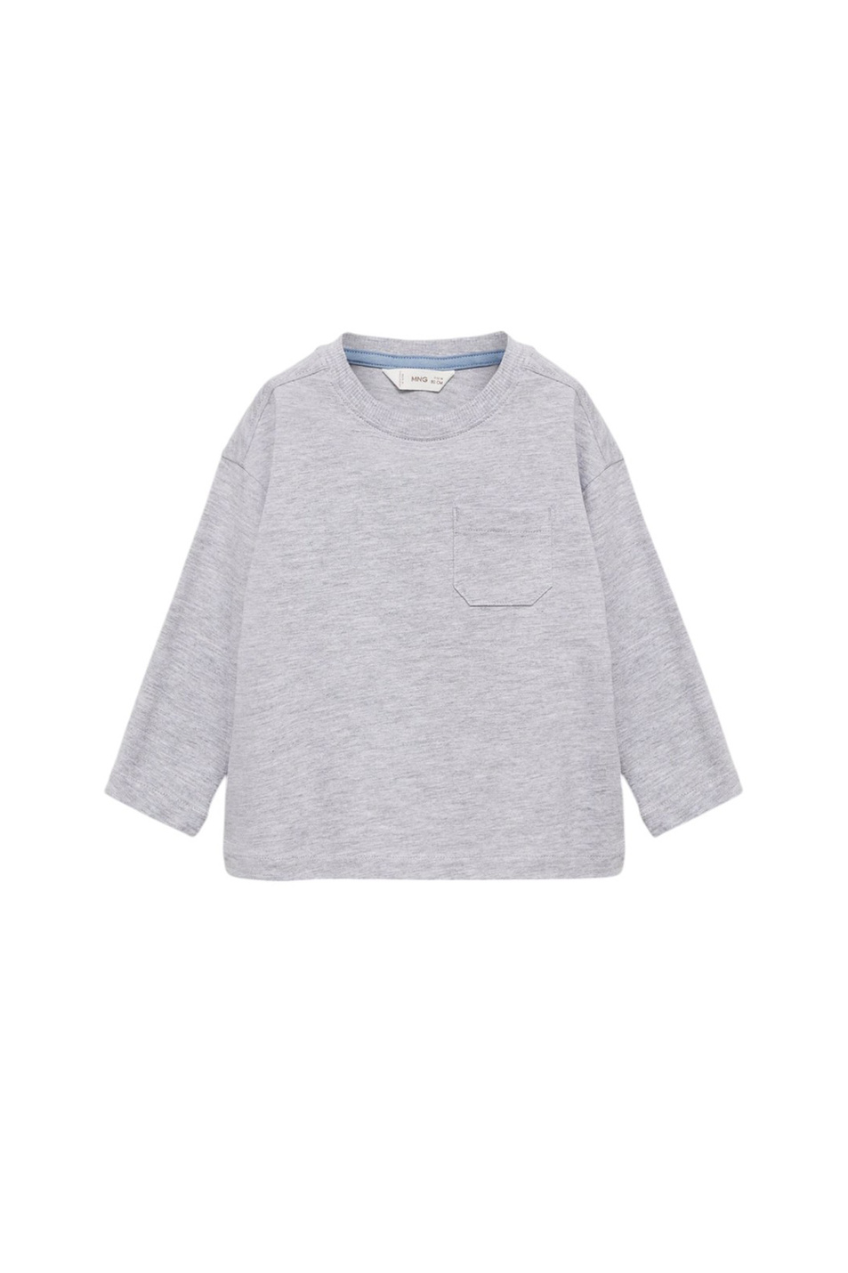 Малышам мальчикам Mango Kids Лонгслив BASICAB7 с накладным карманом (цвет ), артикул 87820650 | Фото 1