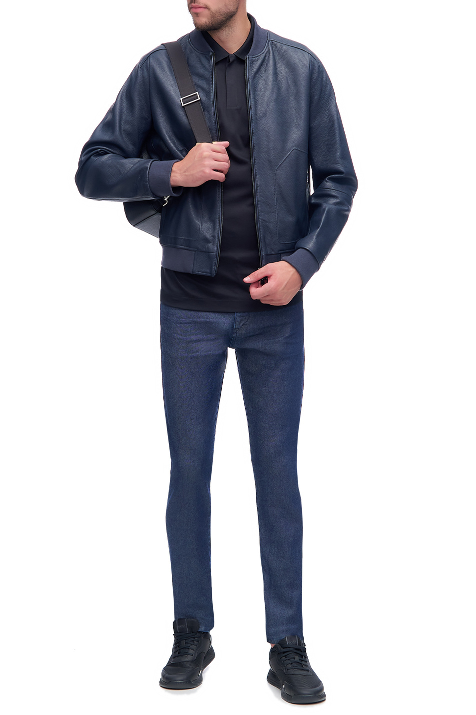 Мужской BOSS Куртка-бомбер стандартного кроя из натуральной кожи (цвет ), артикул 50456267 | Фото 2