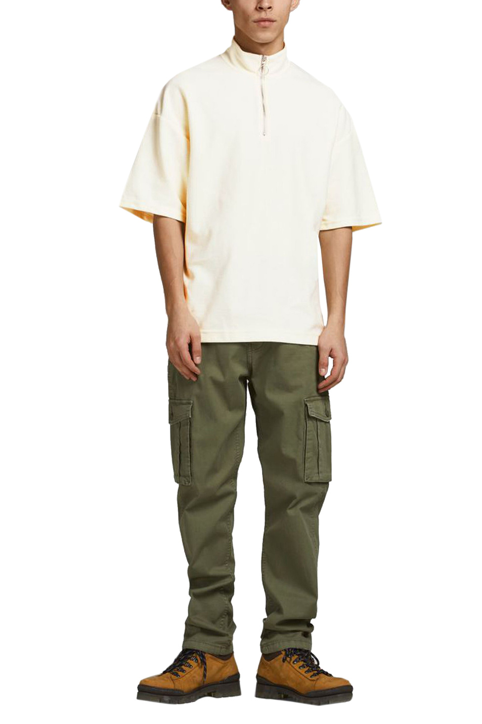 Jack & Jones Спортивная футболка с высоким воротником на молнии (цвет ), артикул 12189578 | Фото 2