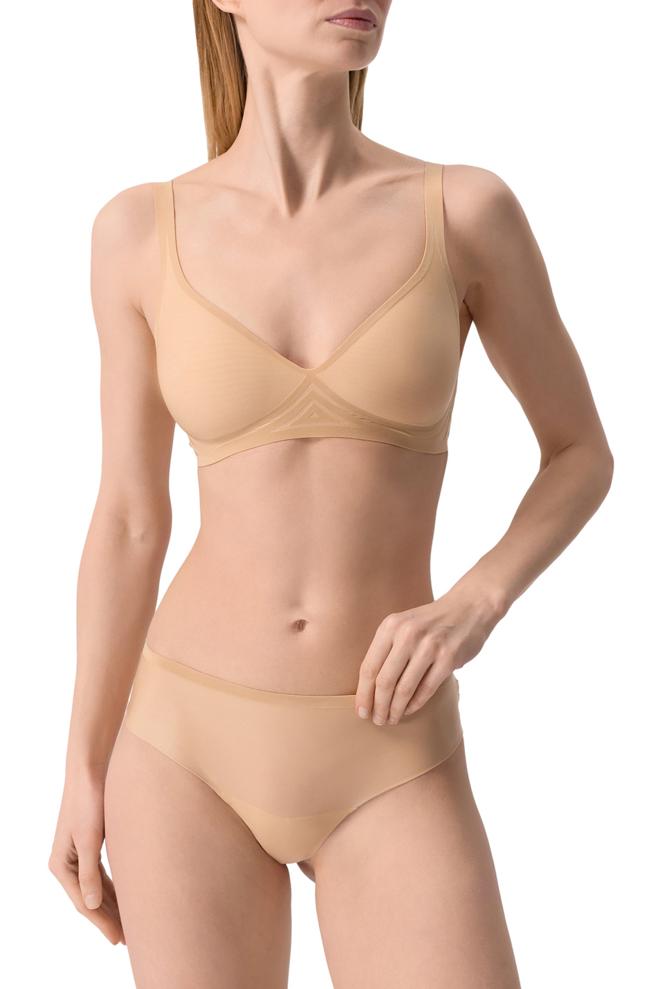 Бюстгальтер 3W|Основной цвет:Бежевый Женский Wolford Бюстгальтер 3W (цвет ), артикул 4W1017 | Фото 2