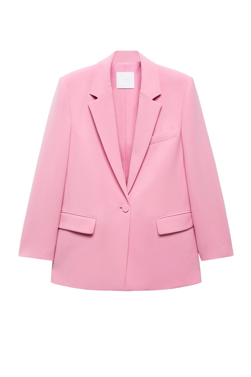 Пиджак HADID прямого кроя|Основной цвет:Розовый|Артикул:57084404 | Фото 1