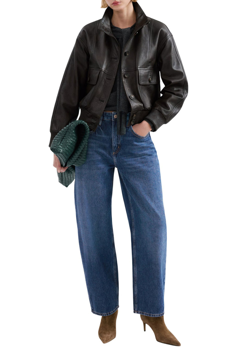 Женский Mango Джинсы BET с высокой посадкой (цвет ), артикул 27013339 | Фото 2